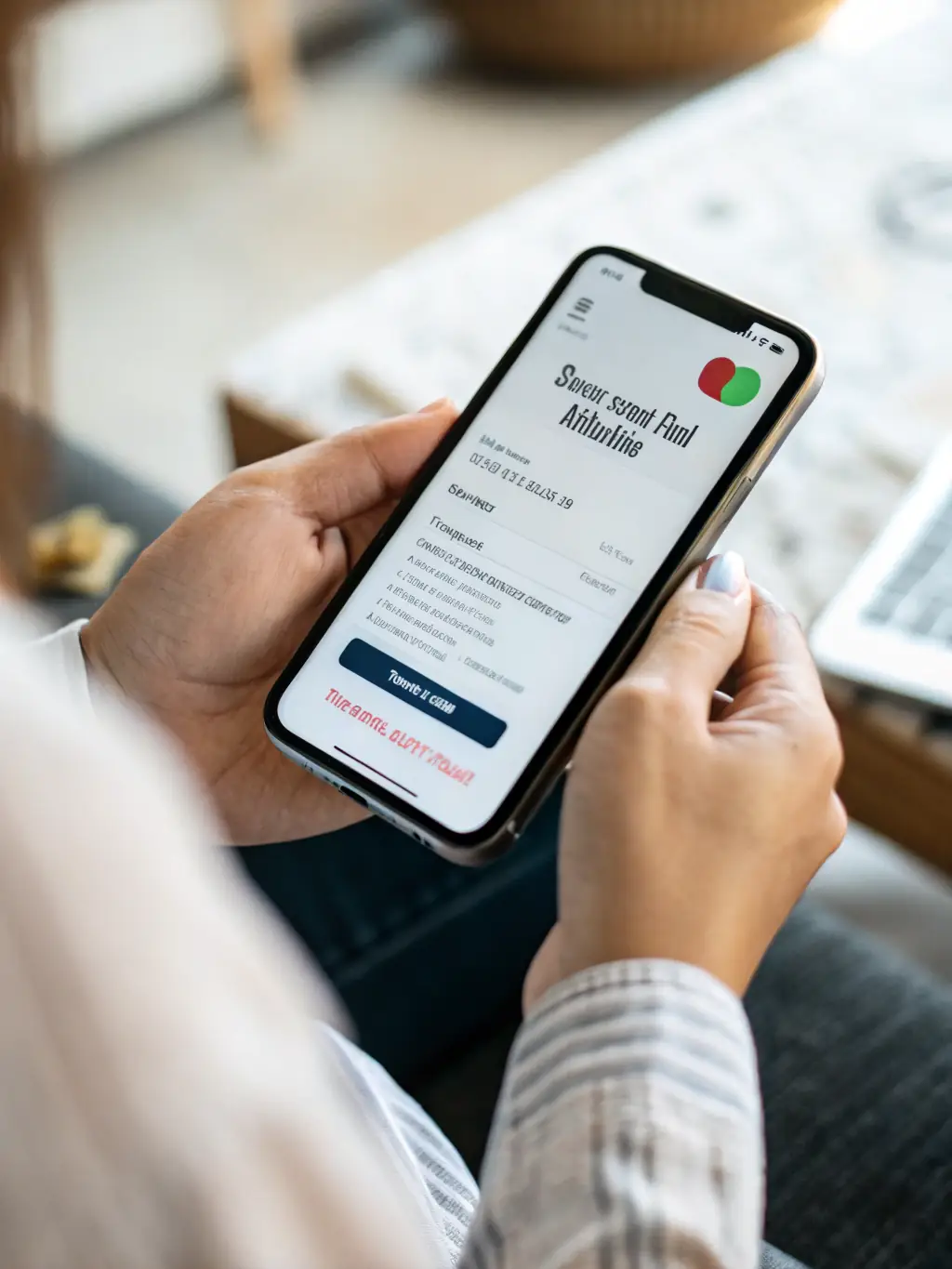 A close-up of a mobile payment being processed at a restaurant, emphasizing convenience and speed. The background is a lively dining scene.